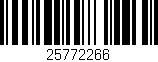 Código de barras (EAN, GTIN, SKU, ISBN): '25772266'