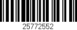 Código de barras (EAN, GTIN, SKU, ISBN): '25772552'