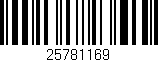 Código de barras (EAN, GTIN, SKU, ISBN): '25781169'