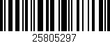 Código de barras (EAN, GTIN, SKU, ISBN): '25805297'