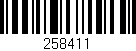 Código de barras (EAN, GTIN, SKU, ISBN): '258411'