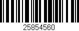 Código de barras (EAN, GTIN, SKU, ISBN): '25854560'