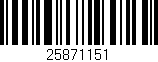 Código de barras (EAN, GTIN, SKU, ISBN): '25871151'