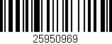 Código de barras (EAN, GTIN, SKU, ISBN): '25950969'