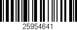 Código de barras (EAN, GTIN, SKU, ISBN): '25954641'