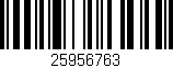 Código de barras (EAN, GTIN, SKU, ISBN): '25956763'