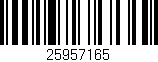 Código de barras (EAN, GTIN, SKU, ISBN): '25957165'