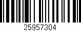 Código de barras (EAN, GTIN, SKU, ISBN): '25957304'