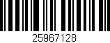 Código de barras (EAN, GTIN, SKU, ISBN): '25967128'