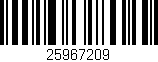 Código de barras (EAN, GTIN, SKU, ISBN): '25967209'