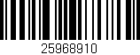 Código de barras (EAN, GTIN, SKU, ISBN): '25968910'