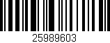 Código de barras (EAN, GTIN, SKU, ISBN): '25989603'