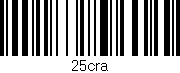 Código de barras (EAN, GTIN, SKU, ISBN): '25cra'