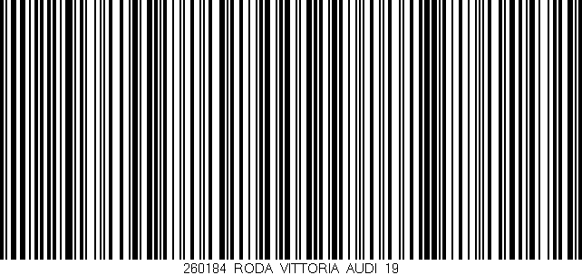 Código de barras (EAN, GTIN, SKU, ISBN): '260184_RODA_VITTORIA_AUDI_19'