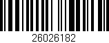 Código de barras (EAN, GTIN, SKU, ISBN): '26026182'