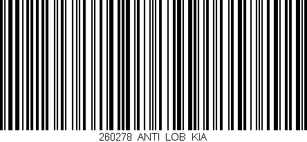 Código de barras (EAN, GTIN, SKU, ISBN): '260278_ANTI_LOB_KIA'