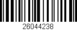 Código de barras (EAN, GTIN, SKU, ISBN): '26044238'