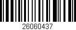Código de barras (EAN, GTIN, SKU, ISBN): '26060437'