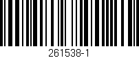 Código de barras (EAN, GTIN, SKU, ISBN): '261538-1'