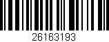 Código de barras (EAN, GTIN, SKU, ISBN): '26163193'