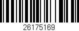 Código de barras (EAN, GTIN, SKU, ISBN): '26175169'
