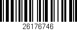Código de barras (EAN, GTIN, SKU, ISBN): '26176746'