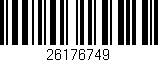 Código de barras (EAN, GTIN, SKU, ISBN): '26176749'
