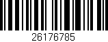 Código de barras (EAN, GTIN, SKU, ISBN): '26176785'