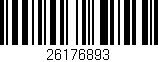 Código de barras (EAN, GTIN, SKU, ISBN): '26176893'