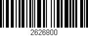 Código de barras (EAN, GTIN, SKU, ISBN): '2626800'