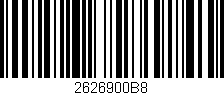 Código de barras (EAN, GTIN, SKU, ISBN): '2626900B8'