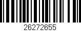 Código de barras (EAN, GTIN, SKU, ISBN): '26272655'