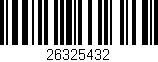 Código de barras (EAN, GTIN, SKU, ISBN): '26325432'