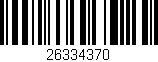 Código de barras (EAN, GTIN, SKU, ISBN): '26334370'
