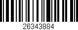 Código de barras (EAN, GTIN, SKU, ISBN): '26343884'