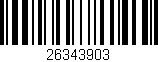 Código de barras (EAN, GTIN, SKU, ISBN): '26343903'
