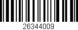 Código de barras (EAN, GTIN, SKU, ISBN): '26344009'