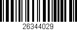 Código de barras (EAN, GTIN, SKU, ISBN): '26344029'