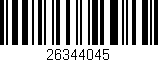 Código de barras (EAN, GTIN, SKU, ISBN): '26344045'