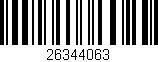Código de barras (EAN, GTIN, SKU, ISBN): '26344063'