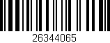 Código de barras (EAN, GTIN, SKU, ISBN): '26344065'