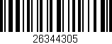 Código de barras (EAN, GTIN, SKU, ISBN): '26344305'