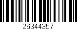 Código de barras (EAN, GTIN, SKU, ISBN): '26344357'