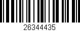 Código de barras (EAN, GTIN, SKU, ISBN): '26344435'