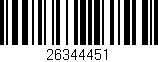 Código de barras (EAN, GTIN, SKU, ISBN): '26344451'
