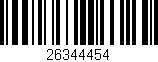 Código de barras (EAN, GTIN, SKU, ISBN): '26344454'
