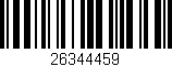 Código de barras (EAN, GTIN, SKU, ISBN): '26344459'