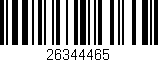 Código de barras (EAN, GTIN, SKU, ISBN): '26344465'