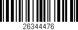 Código de barras (EAN, GTIN, SKU, ISBN): '26344476'