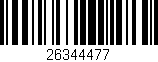 Código de barras (EAN, GTIN, SKU, ISBN): '26344477'